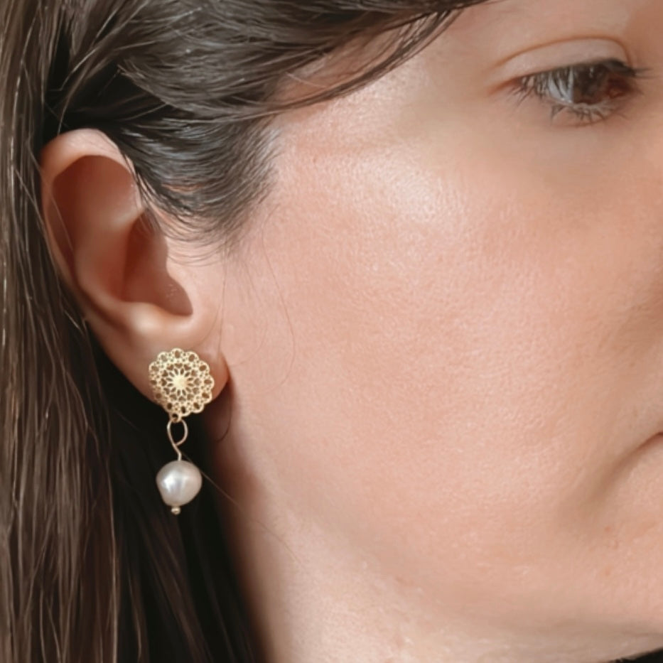 Millie Pearl Earrings
