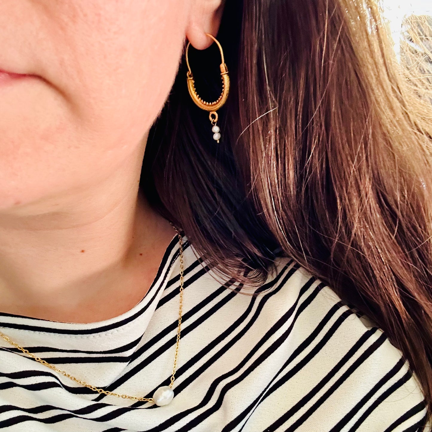 Ragusa Large Earrings - Gold