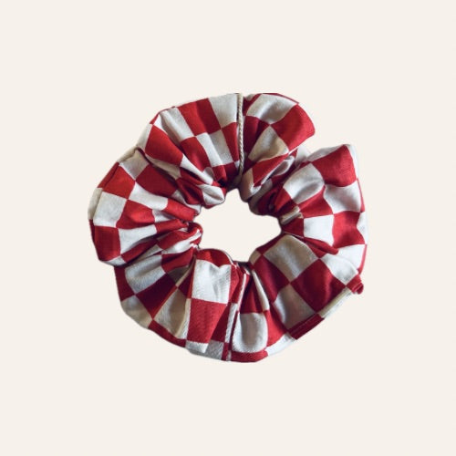 Croatian Checkered Scrunchie